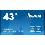 iiyama LE4340UHS-B1, Public Display schwarz, HDMI, Android, DVI, VGA, 4K