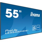 iiyama LE5540UHS-B1, Public Display schwarz, HDMI, Android, DVI, VGA, 4K