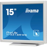 iiyama T1531SR-W5, LED-Monitor 38 cm(15 Zoll), weiß, Touchscreen, HDMI, DisplayPort, VGA
