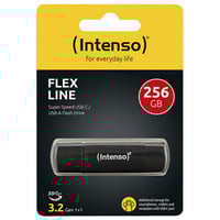 Intenso Flex Line 256 GB, USB-Stick schwarz, USB-C und USB-A