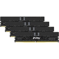 Kingston FURY DIMM 64 GB DDR5-6400 (4x 16 GB) Quad-Kit ECC, Arbeitsspeicher schwarz, KF564R32RBEK4-64, Renegade Pro, Registred, INTEL XMP, AMD EXPO