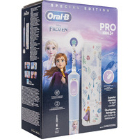 Oral-B Oral-B Vitality Pro 103 Kids Frozen mit Reiseetui, Elektrische Zahnbürste hellblau/weiß