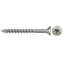 fischer Spanplattenschraube PowerFast II 3,5x40 Senkkopf TX 200 Stück, mit Teilgewinde, Edelstahl A2