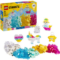 LEGO 11040 Classic Zauberbox mit durchsichtigen Steinen, Konstruktionsspielzeug 