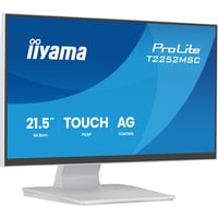 iiyama ProLite T2252MSC-W2AG, LED-Monitor 54.6 cm (21.5 Zoll), weiß (matt), FHD, IPS, Touchscreen, HDMI, DP, USB-Hub, 100Hz Panel