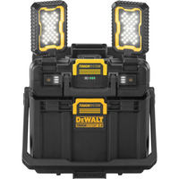 DEWALT ToughSystem Werkzeugbox mit Leuchten schwarz/gelb