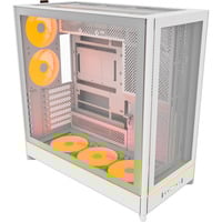 Montech HS02 PRO, Tower-Gehäuse weiß, Tempered Glass x 2