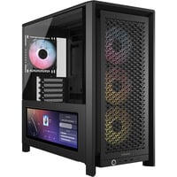Corsair FRAME 4000D LCD RS ARGB, Tower-Gehäuse schwarz, Tempered Glass, Touchscreen