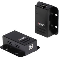 Lindy USB 2.0 Cat.6 Extender, USB-Extender schwarz, 50m