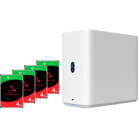 Ubiquiti Unifi UNAS4 + IronWolf NAS 4 x 4 TB Bundle weiß