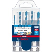 Bosch EXPERT HEX-9 MultiConstruction Bohrer-Satz, 5-teilig Ø 4 / 5 / 6 / 8mm
