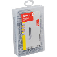 fischer Profi-Box Spreizdübel SX Plus  hellgrau, 132-teilig