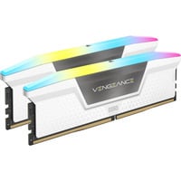 Corsair DIMM 32 GB DDR5-6400 (2x 16 GB) Dual-Kit, Arbeitsspeicher weiß, CMH32GX5M2B6400Z32W, Vengeance RGB, INTEL XMP, AMD EXPO
