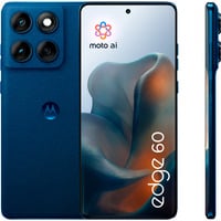 Motorola edge 60 512GB, Handy Gibraltar Sea, Android, Finish mit Canvas-Optik, 12 GB LPDDR4X