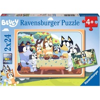 Ravensburger Kinderpuzzle Bluey Auf geht's! 2x 24 Teile