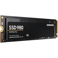 Samsung SSD 980 1 TB PCIe 3.0 x4, NVMe 1.4, M.2 2280, intern