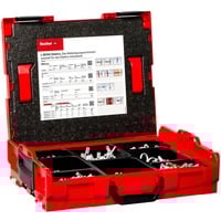 fischer L-BOXX 102 Elektro, Dübel hellgrau/rot, 670-teilig