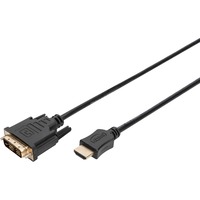 Digitus Adapterkabel HDMI > DVI-D schwarz, 2 Meter