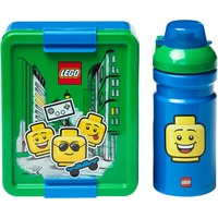 Room Copenhagen LEGO Lunch-Box Set Iconic Boy blue & green blau/grün, 2-teilig, mit Trinkflasche