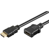 goobay High-Speed-HDMI-Verlängerungskabel mit Ethernet, 8K @ 60Hz 1,5 Meter, HDMI Stecker > HDMI Buchse