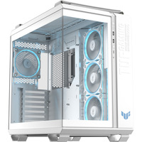 ASUS TUF GAMING GT502 HORIZON ARGB , Tower-Gehäuse weiß, Tempered Glass x 2