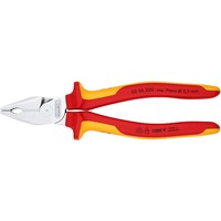 KNIPEX Kraft-Kombizange 02 06 200 Mit Greifzonen für Flach- und Rundmaterial