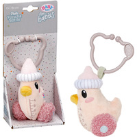 ZAPF Creation Flasche für Babys mit Rassel im Inneren und Clip, waschbar, Babyflasche 