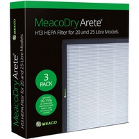 Meaco Dry Arete One H13 HEPA-Filter 20L / 25L, 3 Stück für Meaco Dry Arete One 20L und 25L Luftentfeuchter