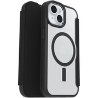 Otterbox React Folio, Handyhülle transparent/schwarz, iPhone 16e/15/14/13, MagSafe