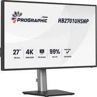 iiyama ProGraphic HB2701UHSNP-B1, LED-Monitor 68.5 cm (27 Zoll), schwarz (matt), UltraHD/4K, IPS, HDMI, DP, USB-C, USB-Hub