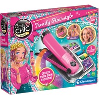 Clementoni Crazy Chic Beauty - Farb-Hairstyler, Basteln pink/türkis