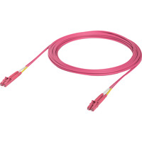 Ubiquiti OM4 Duplex LC-LC UPC Glasfaser-Patchkabel rosa, 5 Meter