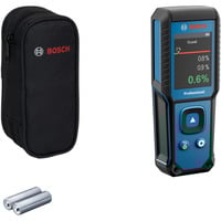 Bosch Holzfeuchtemesser GMM 1-15 Professional blau/schwarz, 2x Batterien, Tasche