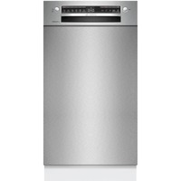 Bosch SPU4HMS10E Serie 4, Spülmaschine edelstahl (gebürstet), 45 cm, Home Connect