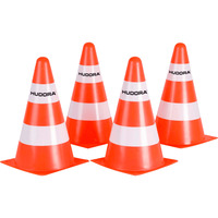 HUDORA Pylone, Gartenspielgerät orange/weiß, 4 Stück