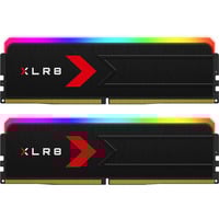 PNY DIMM 32 GB DDR5-6400 (2x 16 GB) Dual-Kit, Arbeitsspeicher schwarz, MD32GK2D5640036XRGB, XLR8 Gaming EPIC-X RGB, INTEL XMP, AMD EXPO