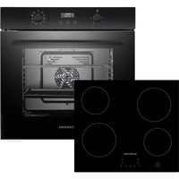 Respekta ASET7004400, Backofen-Set schwarz
