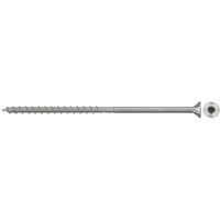 fischer Spanplattenschraube PowerFast II 6,0x100 Senkkopf TX 100 Stück, mit Teilgewinde, Edelstahl A2