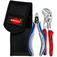 KNIPEX Kabelbinder-Trennset 00 19 72 V01, Zangen-Set Präzisions-Elektronik-Seitenschneider + Zangenschlüssel