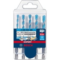 Bosch EXPERT HEX-9 MultiConstruction Bohrer-Satz, 5-teilig Ø 5,5 / 6 / 7 / 8mm