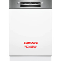 Bosch SMI4EAS24E Serie 4, Spülmaschine edelstahl (gebürstet), 60 cm, Home Connect
