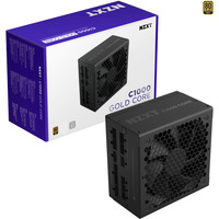 NZXT C1000 GOLD CORE, PC-Netzteil schwarz, 1x 12-Pin High Power GPU, 3x PCIe, Kabel-Management, 1000 Watt