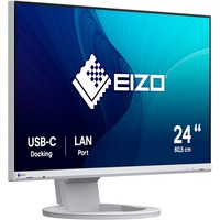 EIZO FlexScan EV2490-WT, LED-Monitor 61 cm (24 Zoll), weiß, FullHD, IPS, 60 Hz, USB-C