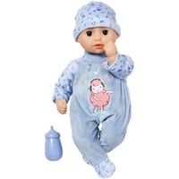 ZAPF Creation Baby Annabell® Little Alexander 36cm, Puppe mit Schlafaugen, Strampler, Mütze und Trinkflasche