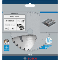 Bosch PRO Steel cordless Kreissägeblatt, Ø 140mm, 30Z Bohrung 20mm, für Akku-Handkreissägen