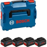 TestA Akku ProCORE 18V 5.5Ah Professional, 4 Stück blau/schwarz, L-BOXX, AMPShare Alliance