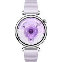 Huawei Watch GT 6 41mm (Konsu-B19FC), Smartwatch silber, violettes Fluorelastomerarmband