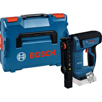 Bosch Akku-Holzklammerer GTH 18V-14 Professional solo, 18Volt, Elektrotacker blau/schwarz, ohne Akku und Ladegerät, in L-BOXX