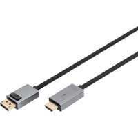 Digitus Adapterkabel DisplayPort > HDMI, UHD 4K schwarz, 1,80 Meter