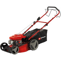 EINHELL Benzin-Rasenmäher GC-PM 46 S HW-E rot/schwarz, mit Hinterradantrieb und E-Starter